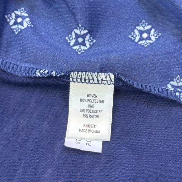 True Self Blue Boho Blouse - Size 2X - Excellent Condition! - Picture 7 of 8